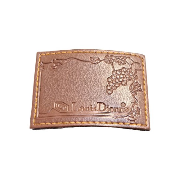 Wine Carrier Louis Dionne 750ml Soft Faux Leather Caddy Bag Zip Bottom - Picture 2 of 7